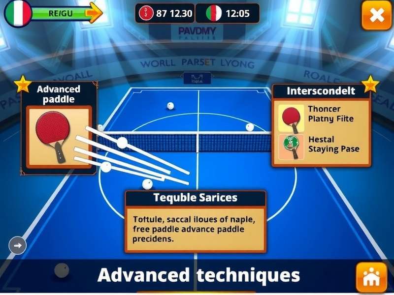 Royal Paddle Supreme gameplay screenshot showing advanced paddle techniques